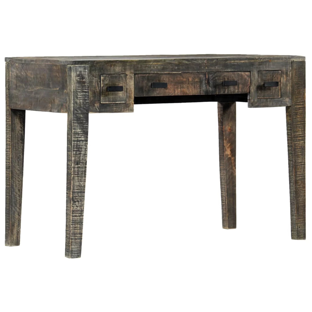 Black Solid Mango Wood Desk K110