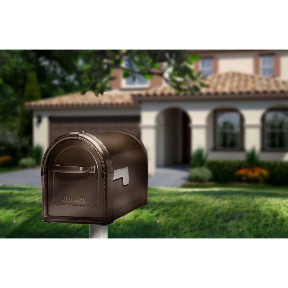 Black Post-Mount Mailbox U3471