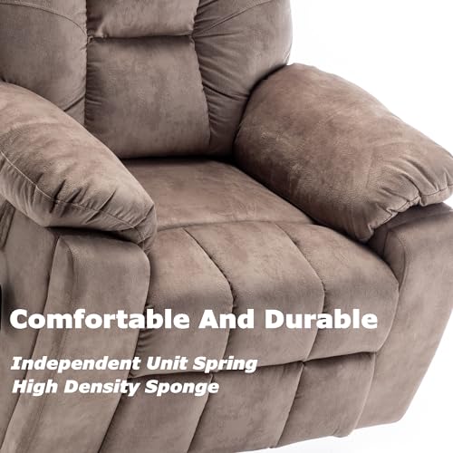 Power Lift Recliner Chair with Massage and Heating, 26in Extra Wide Seat with Cup Holder U7976