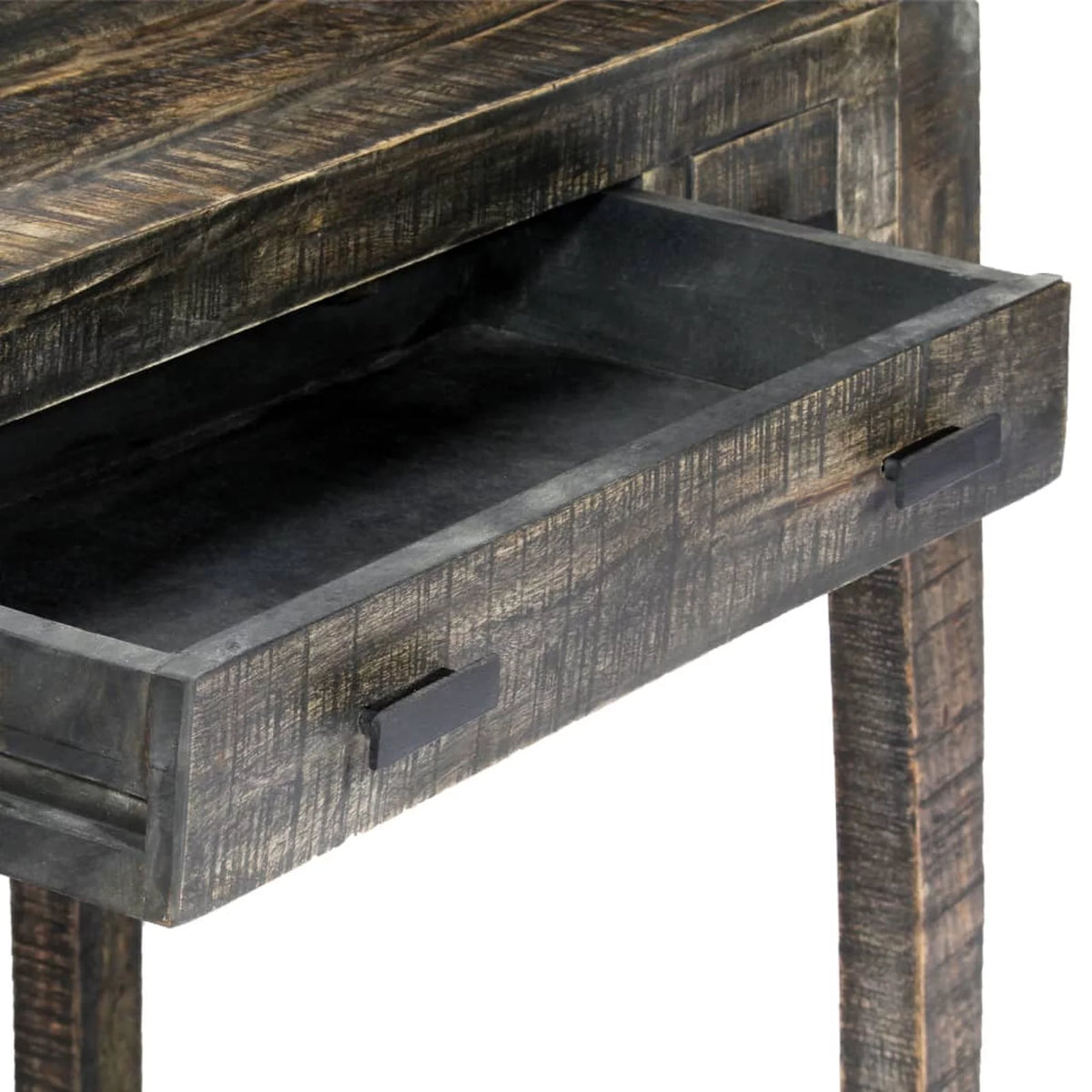 Black Solid Mango Wood Desk K110
