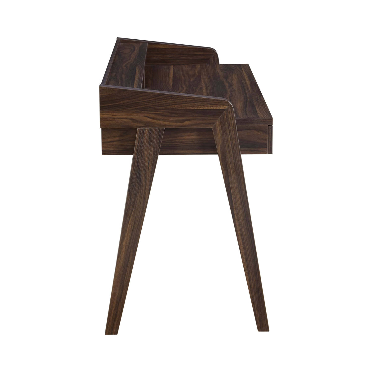 Walnut Writing Desk with Outlet I730834