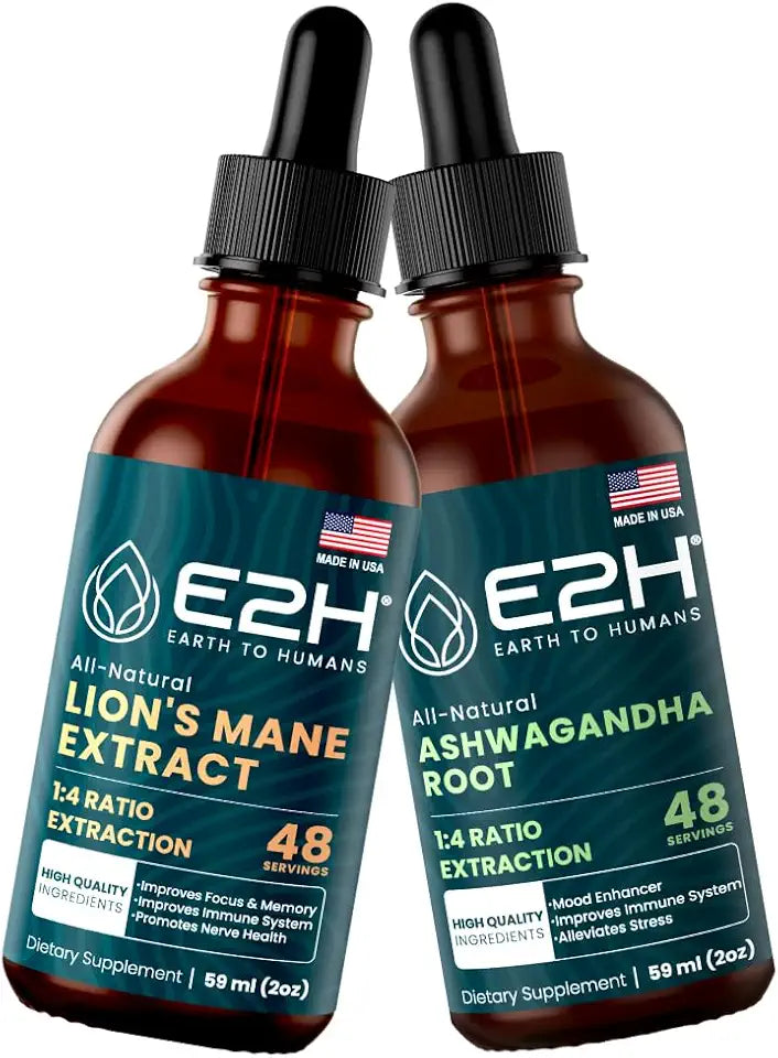 Lions Mane & Ashwagandha 2 Fl Oz U8651