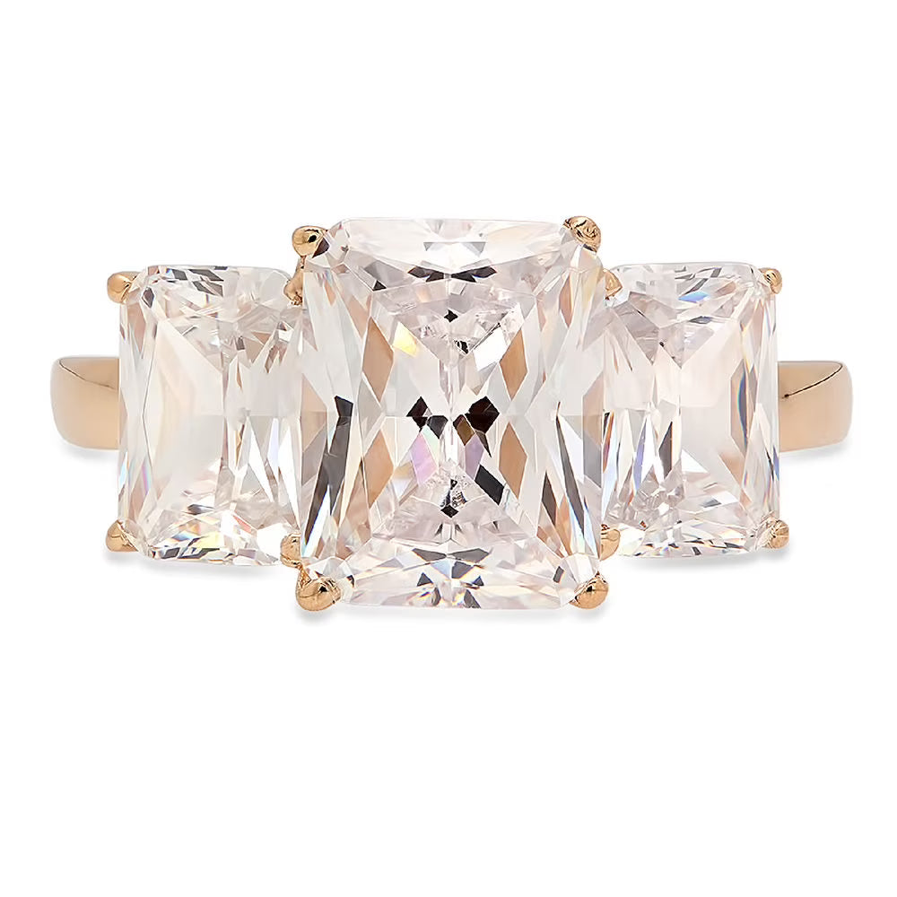 18K Yellow Gold Three-Stone Ring H653388