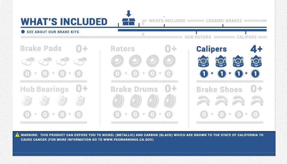 Premium Grade OE Caliper Assembly Set Kit Y7471