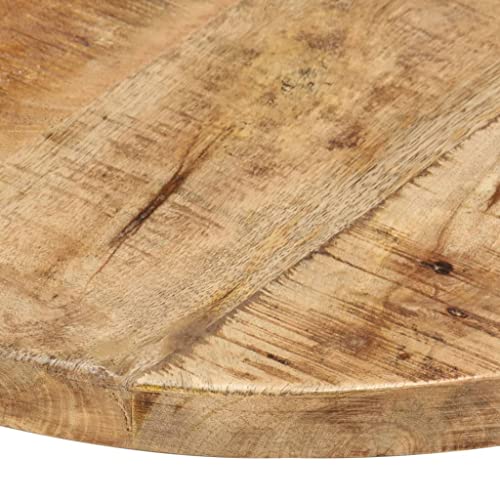 Solid Reclaimed Wood Round Table Top 15.7" Y5118