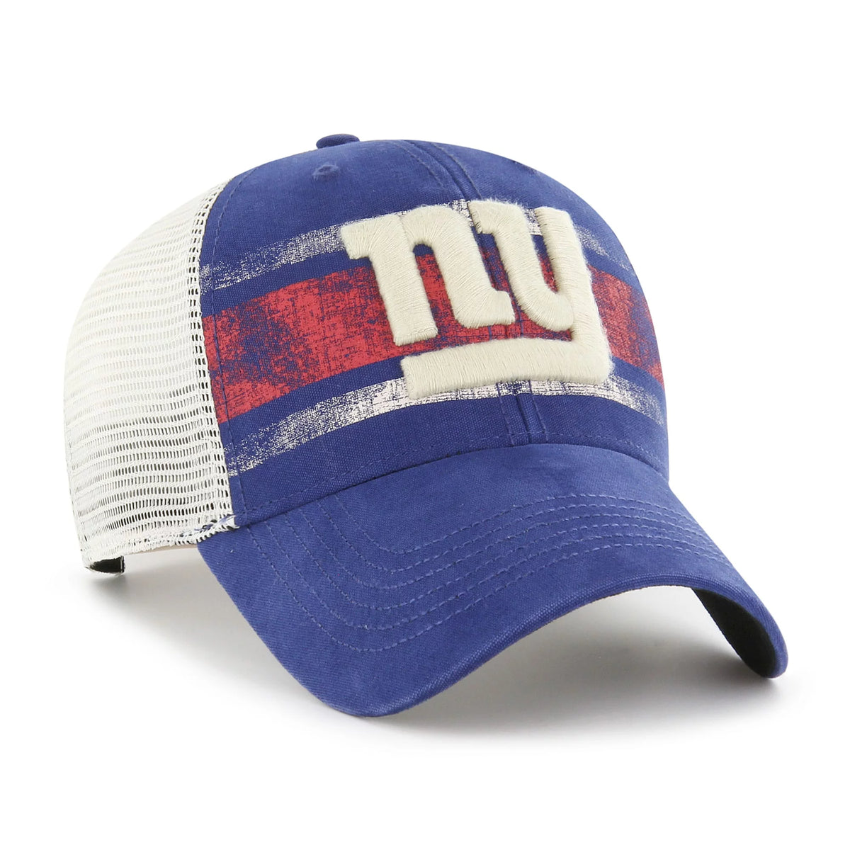 Men's Royal White Trucker Snapback Hat S964