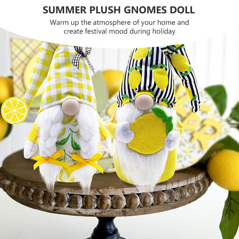 Lemon Faceless Old Man Plush Gnome Doll Toy C482