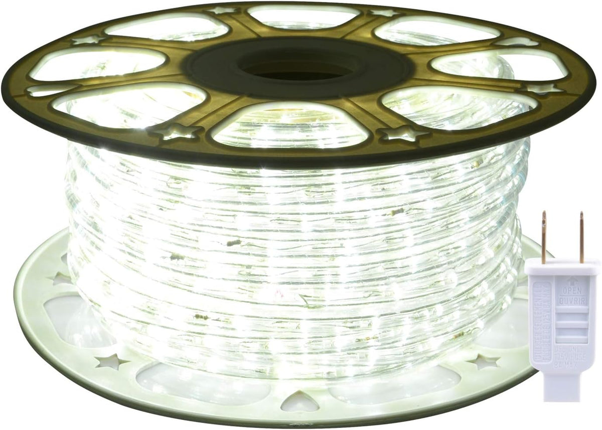 Warm White 98.4ft Outdoor LED Rope Lights Y919