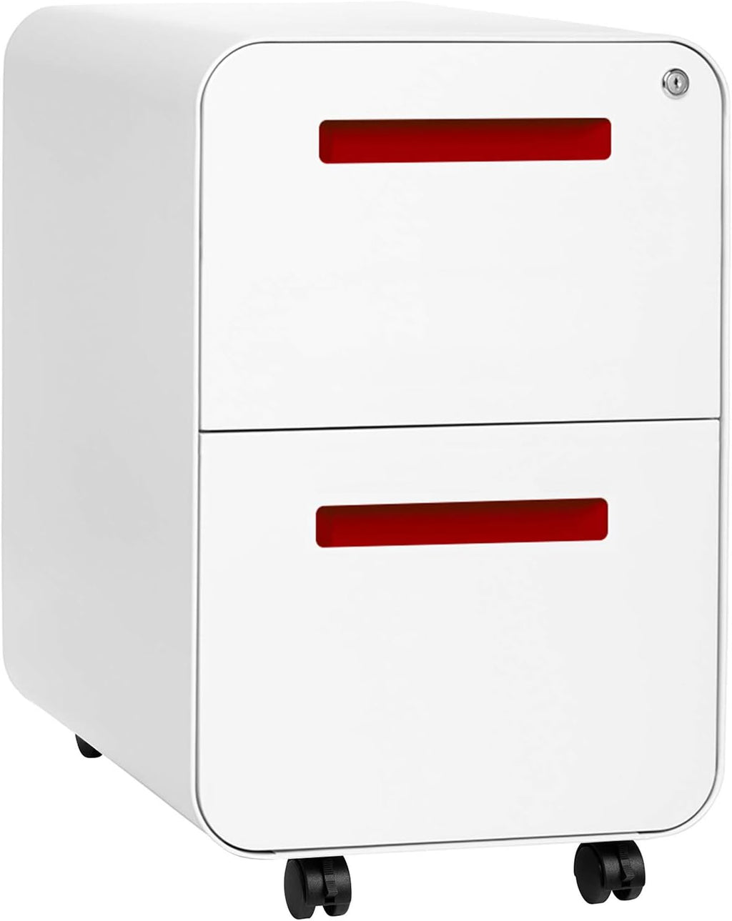 Black 2-Drawer Mobile File Cabinet G903379