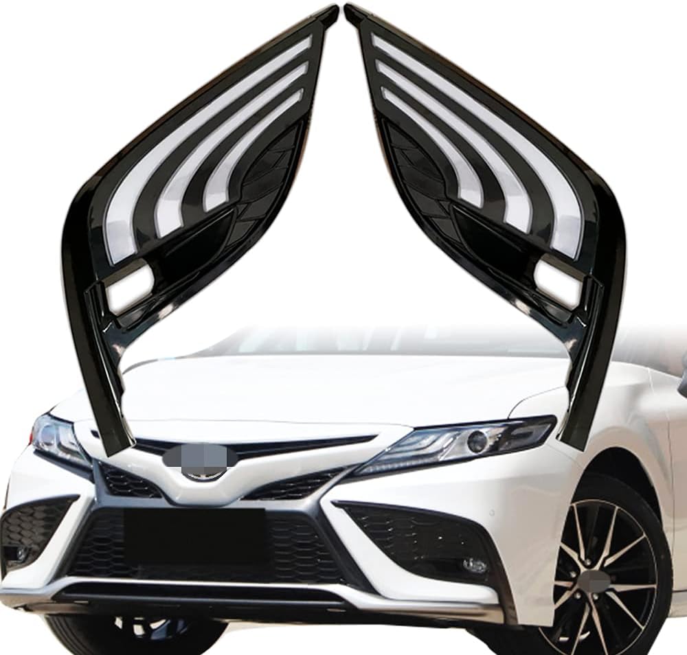 White Amber LED Front Fog Daytime Running Lamp with Dynamic Flash Turn Signal A24124
