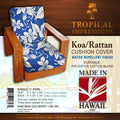 Navy/beige Cushion Cover Set of 2 Q2169
