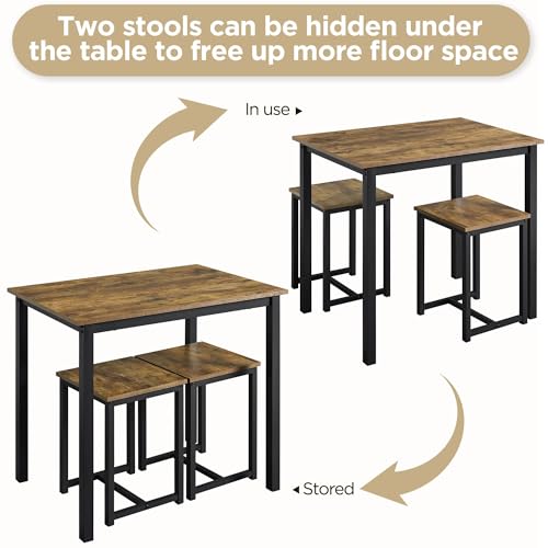 3 Piece Dining Table & Chair Set Gray C91792