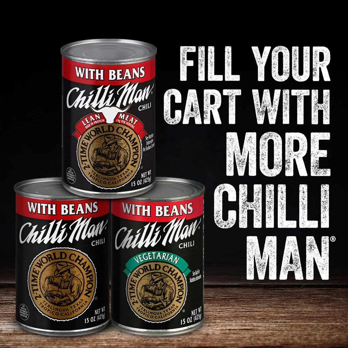 (12 Pack) Canned Vegetarian Chili With Beans, 15 ounce can T454627