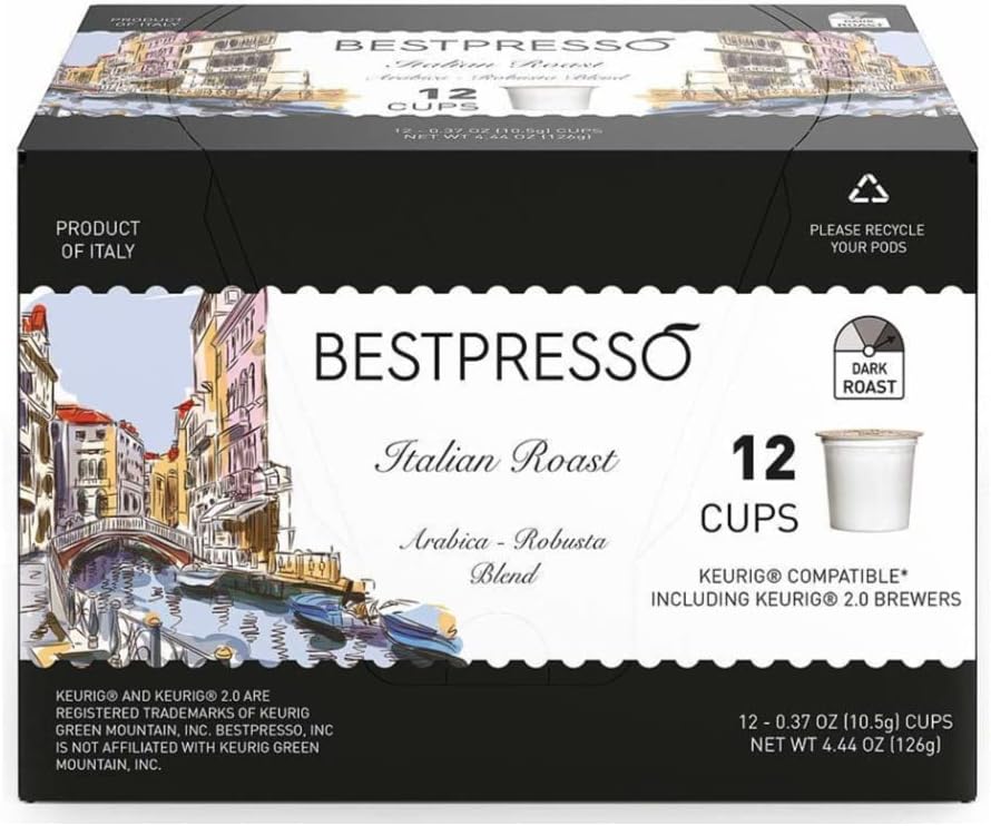 Stainless Steel Single Serve Coffee Maker with 12-Count K-Cup Set and Pod Organizer M995189