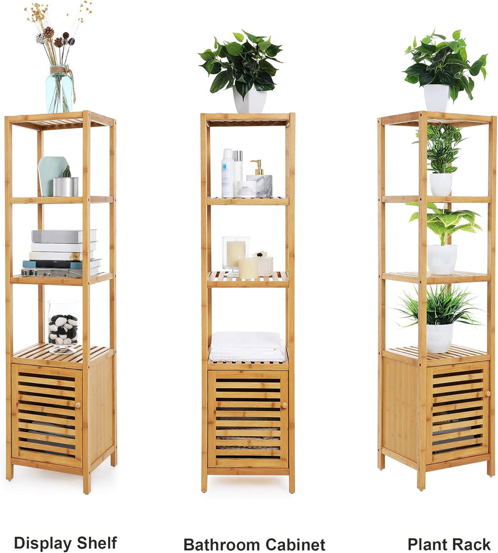 Bamboo 4 Tier Floor Cabinet Q9217