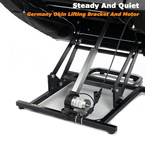 Power Lift Recliner Chair with Massage and Heating, 26in Extra Wide Seat with Cup Holder U7976