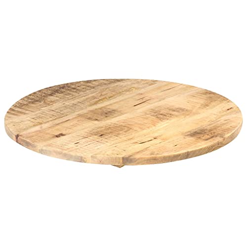 Solid Reclaimed Wood Round Table Top 15.7" Y5118