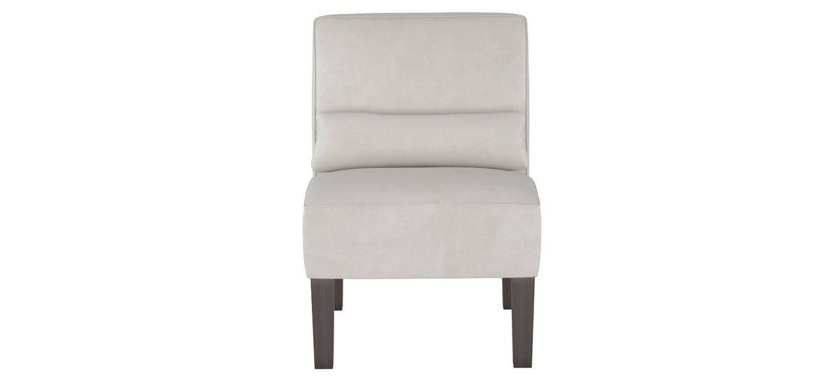 Velvet Light Grey Accent Chair F805