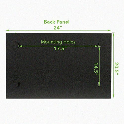 9U Wall-Mount Network Cabinet Enclosure with Glass Front Door J20855