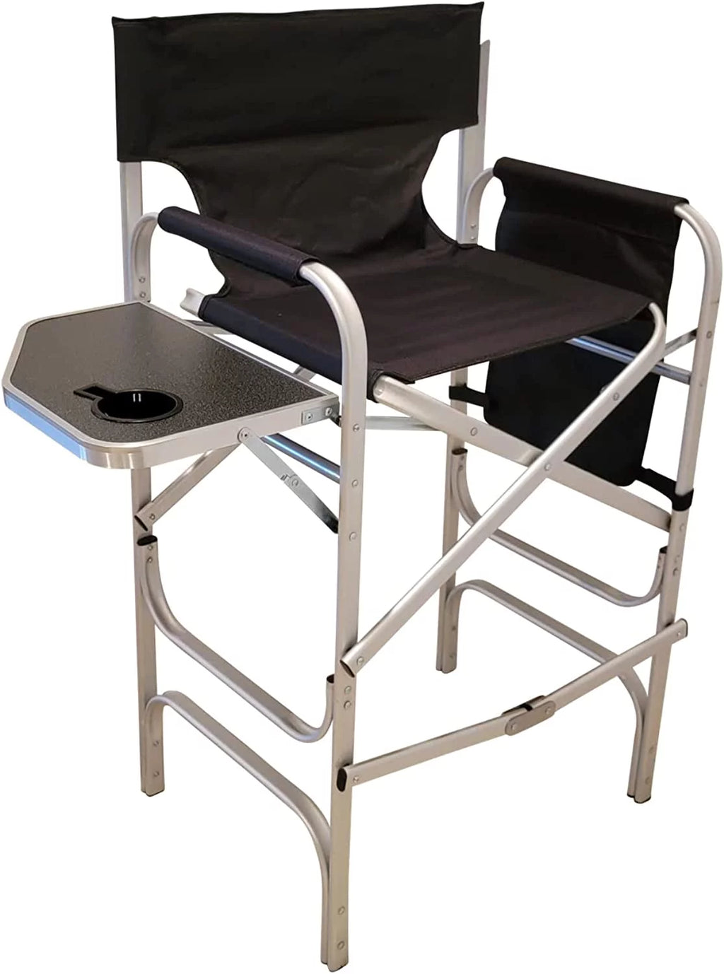 Extra Tall Folding Directors Chair with Side Table B37453