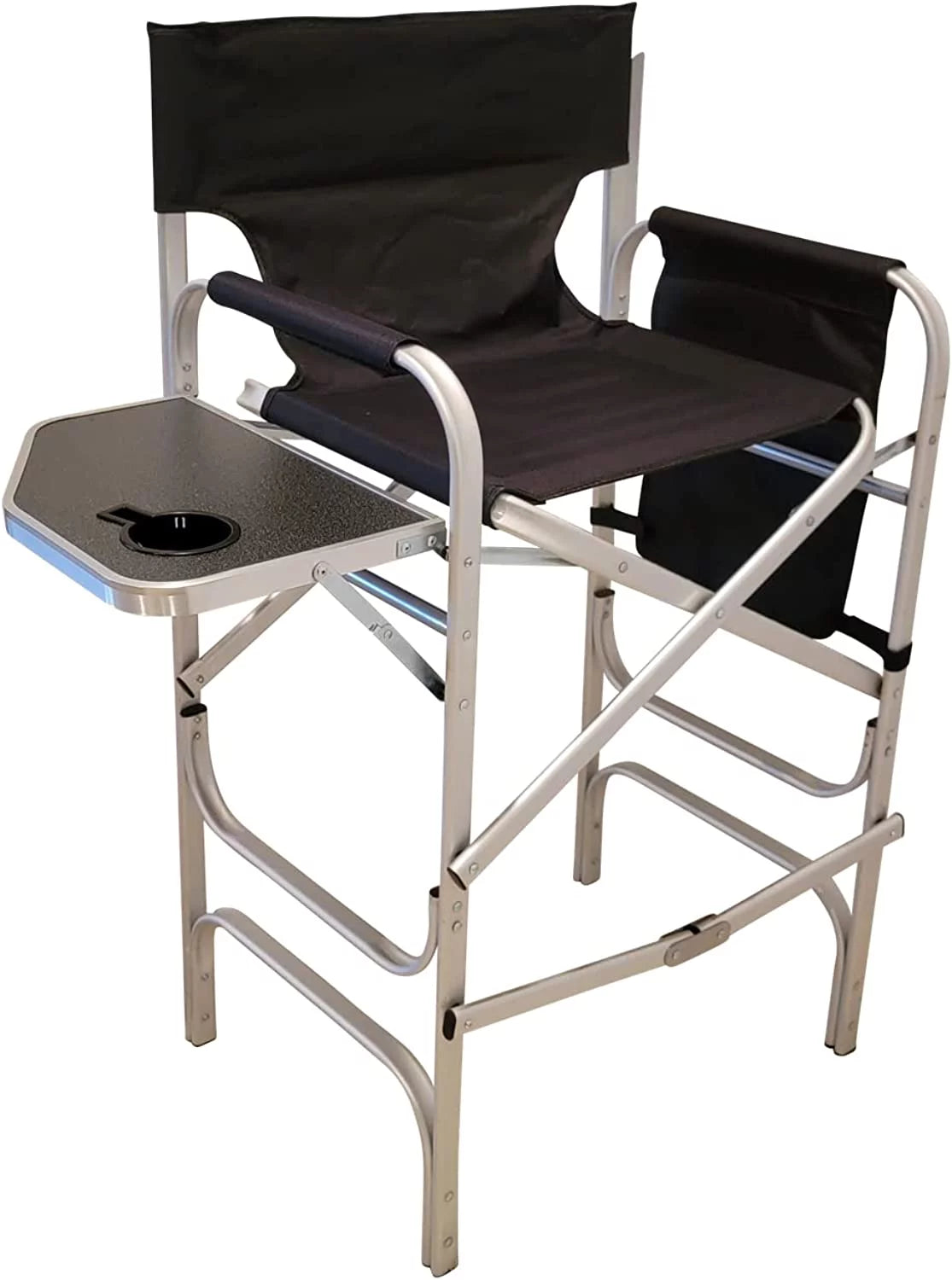Extra Tall Folding Directors Chair with Side Table B37453