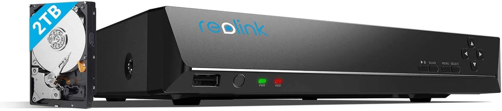 4K PoE 8 Channel NVR with 2TB Hard Drive F166