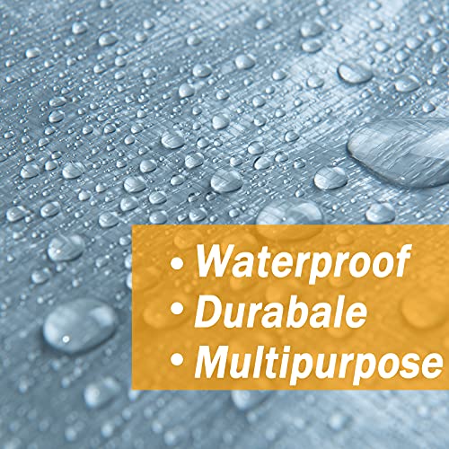 Blue 6 Mil Waterproof Poly Tarpaulin with Reinforced Edges Q152