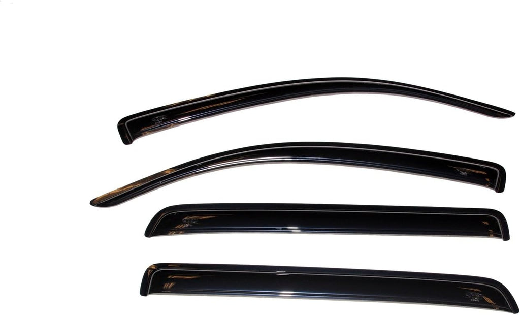 4-Piece Dark Smoke Side Window Deflector for Toyota Tundra CrewMax G21464