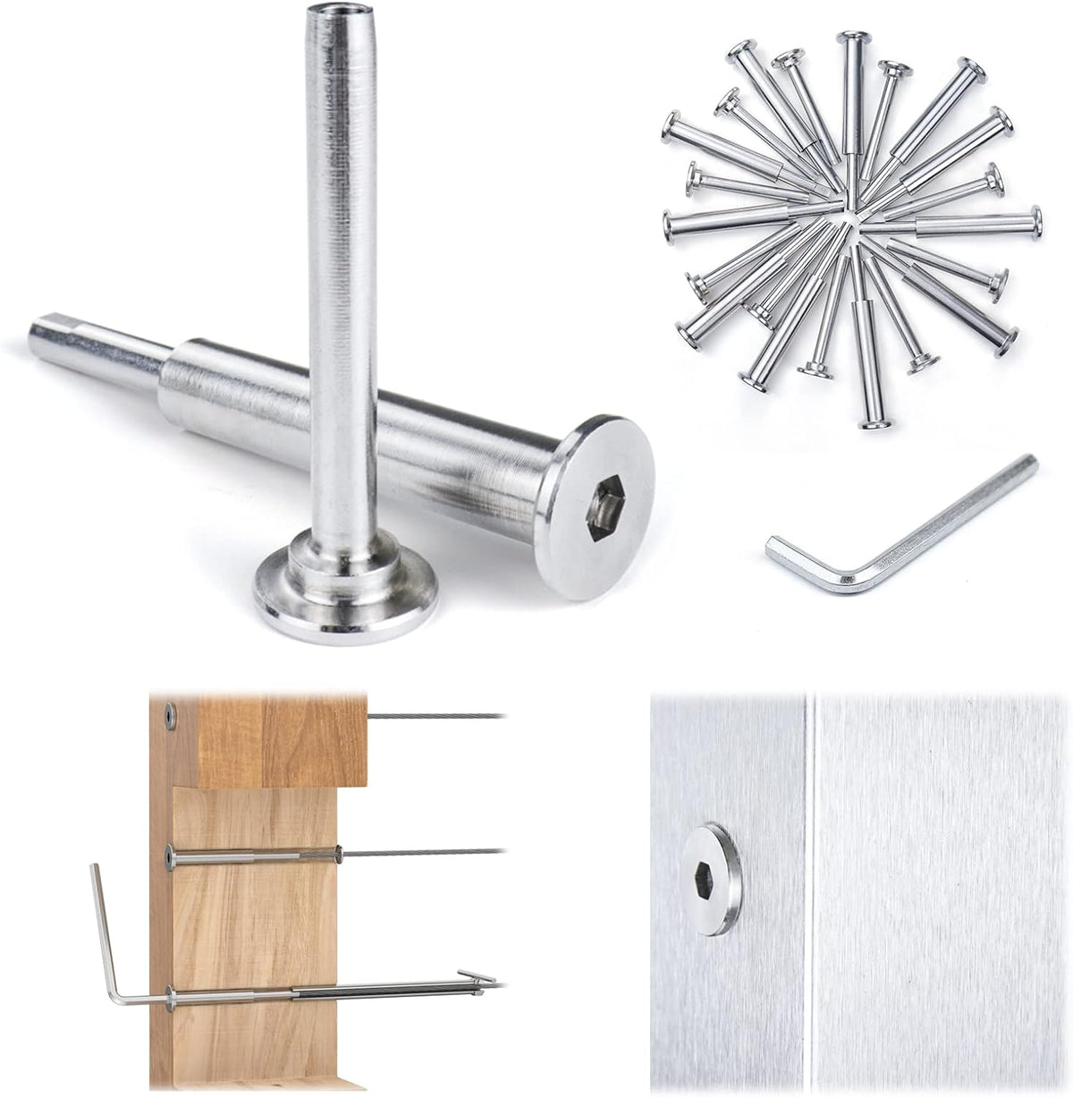 10Pack T316 Stainless Steel Cable Railing Kit T371