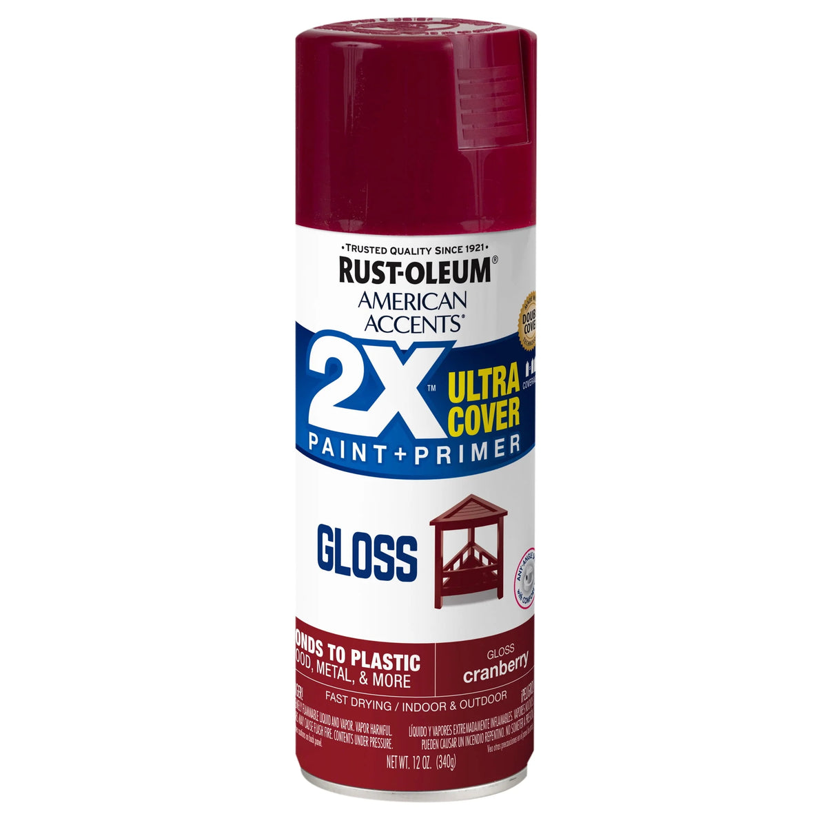 White Flat Spray Paint 12 oz H348880