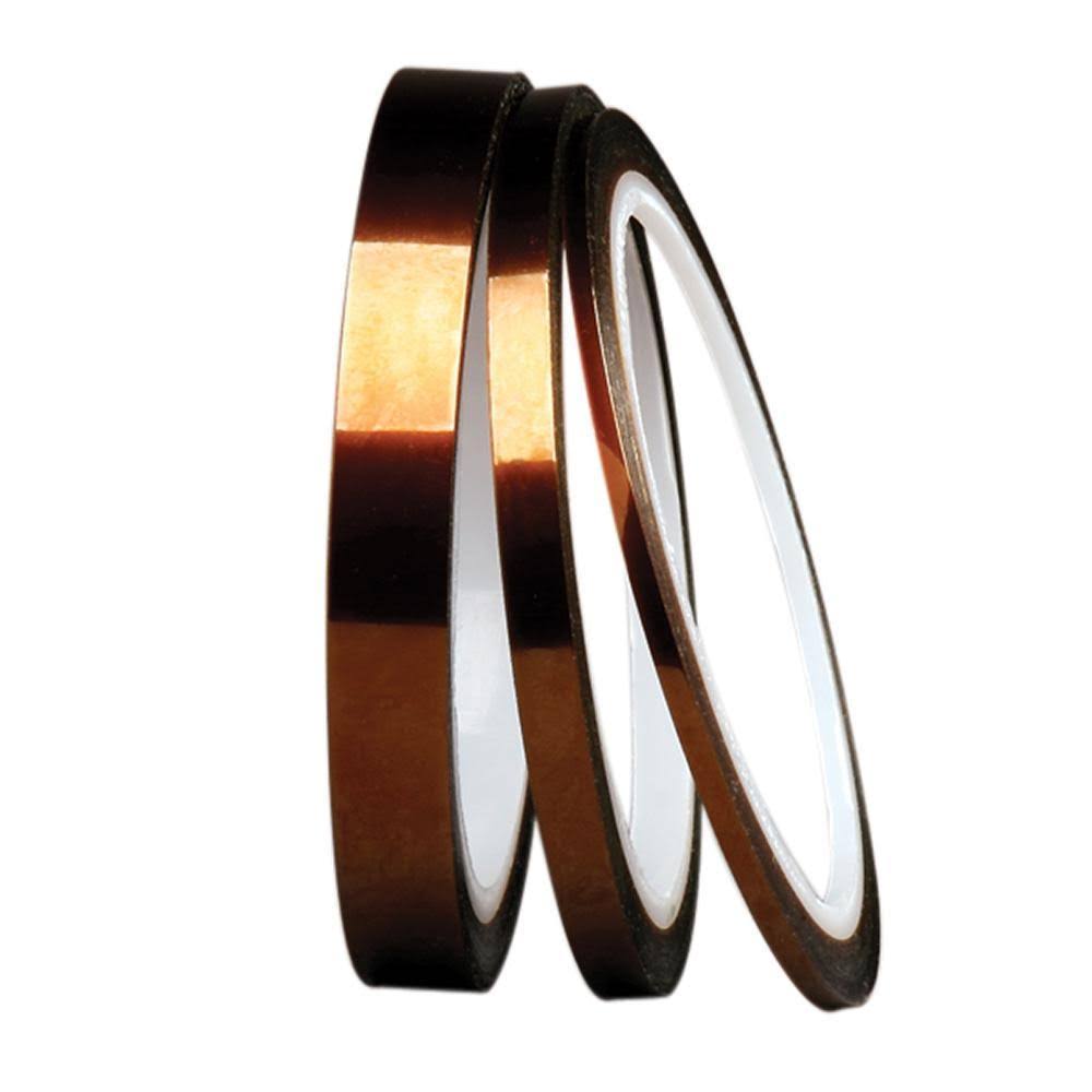 Amber Polyimide Tape, 4x22 x 1 yd. D3371