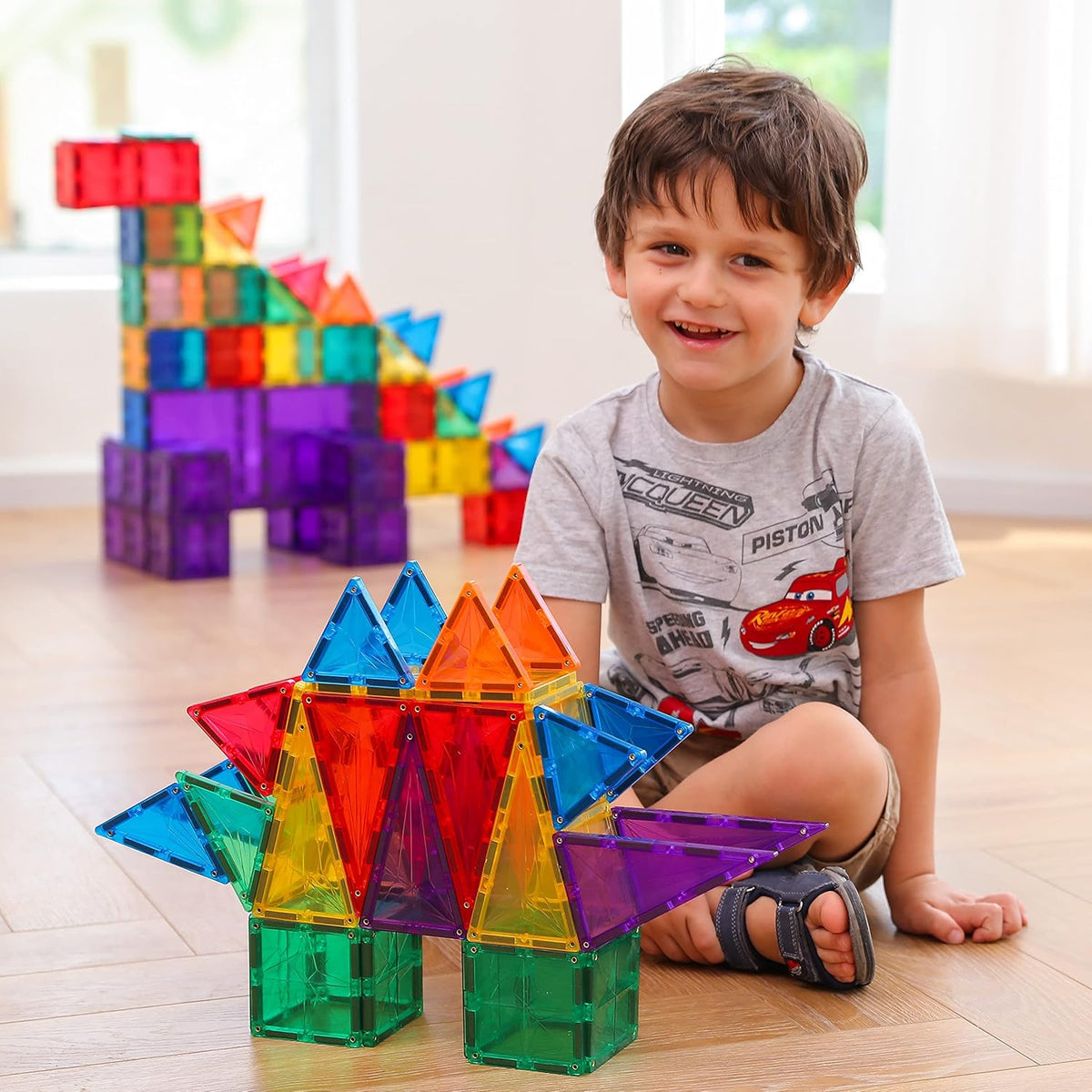 110PCS Magnetic Building Blocks with Storage Bag E379520