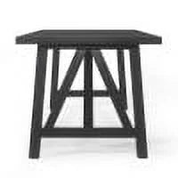 Black Farmhouse Wood Dining Table U4576