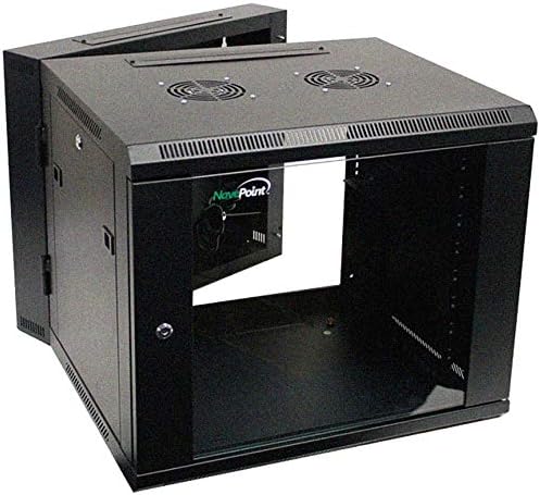 9U Wall-Mount Network Cabinet Enclosure with Glass Front Door J20855