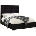 Black Velvet King Bed Y3484