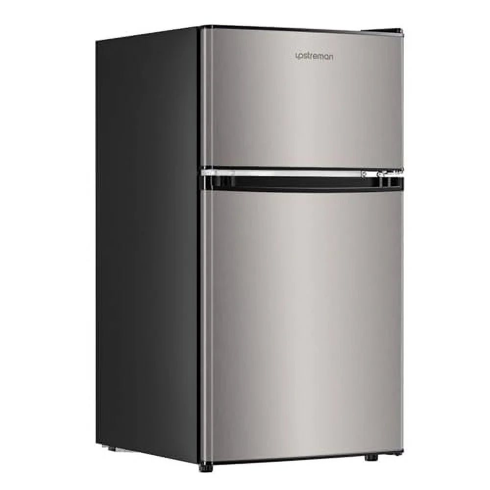 3.2 Cu.Ft Double Door Mini Fridge with Freezer O8463