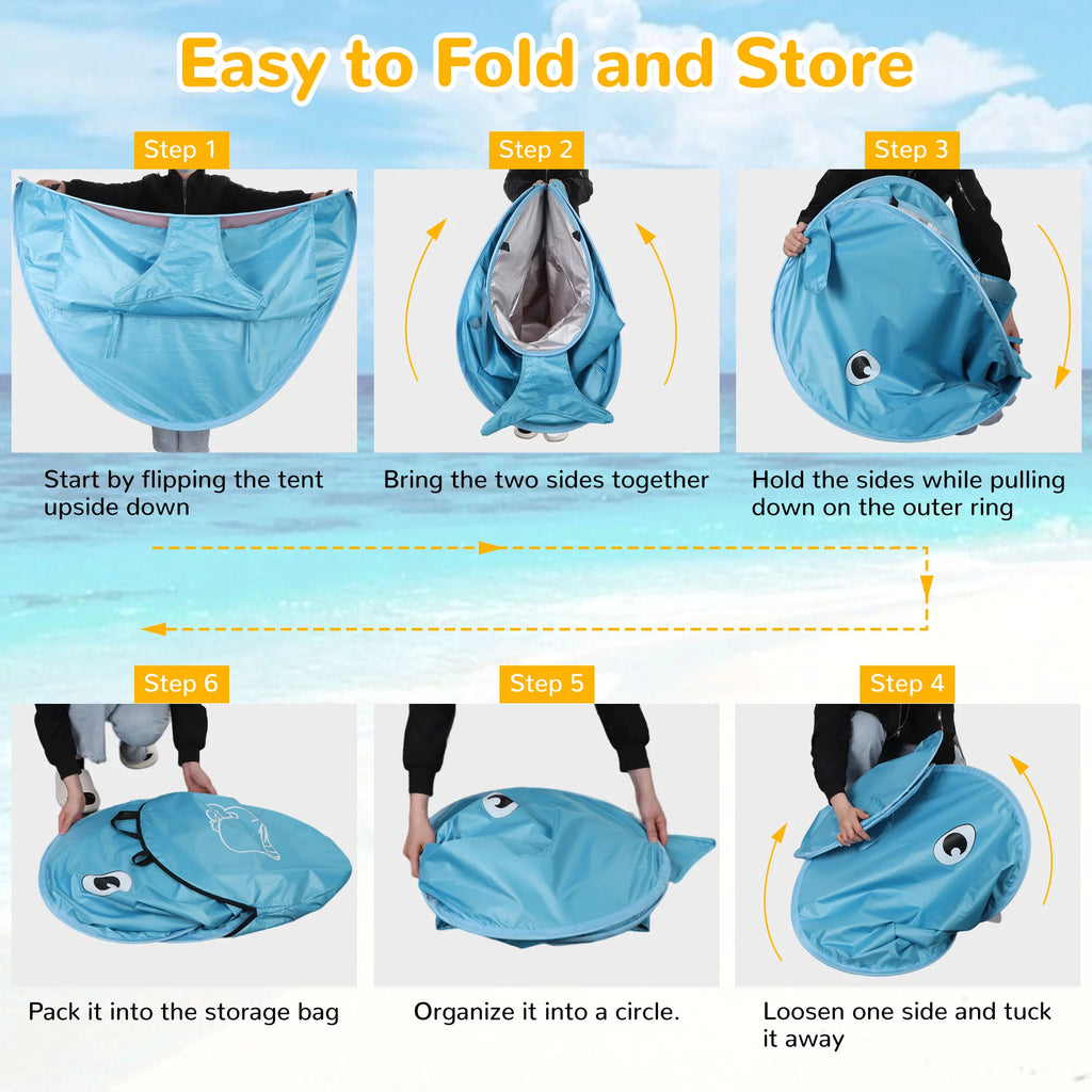 Pop up Beach Tent with UPF 50+ UV Protection N66735