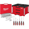 3/8 in. Drive SAE/Metric Mechanics Tool Set 62-Piece with 3-Drawer Tool Box K212