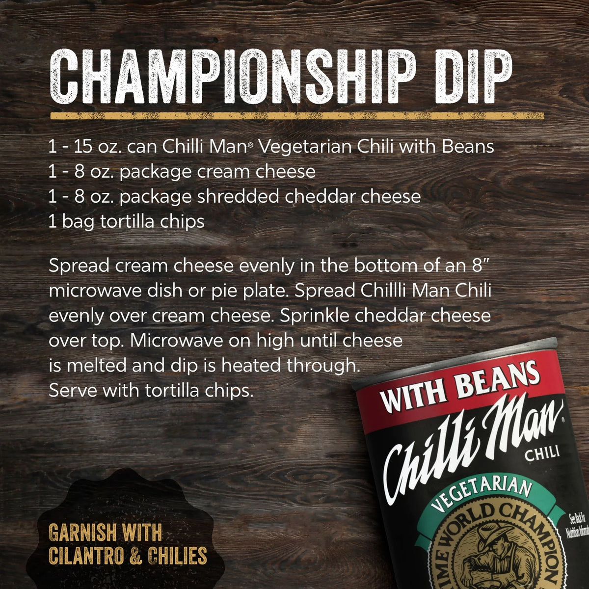 (12 Pack) Canned Vegetarian Chili With Beans, 15 ounce can T454627