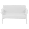 White Leather Wooden Miniature Chair House W60628