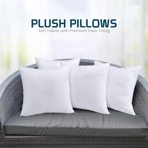 White 18 x 18 Inches Throw Pillows Set of 1 C1949