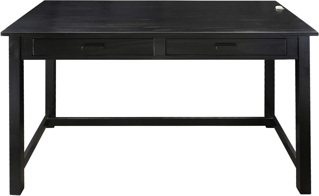 Black Work Desk with Side Drawer P577