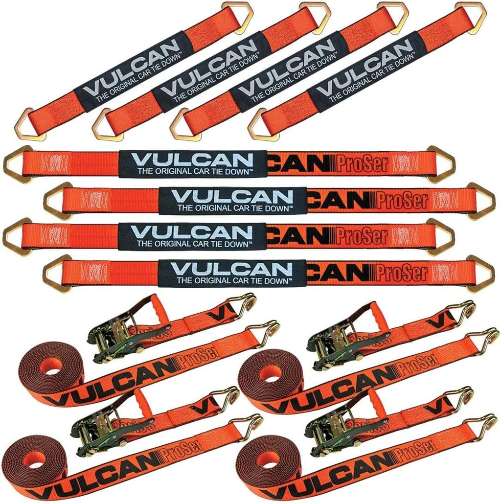 Axle Strap Tie Down Kit with Wire Hook Ratchet Straps D876