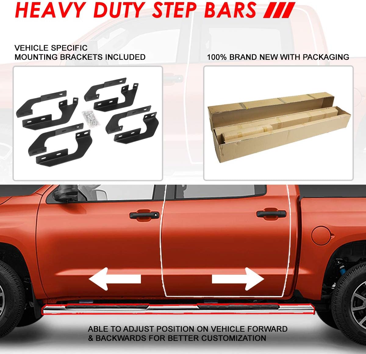 6 Inches Side Step Bar Running Boards P462234