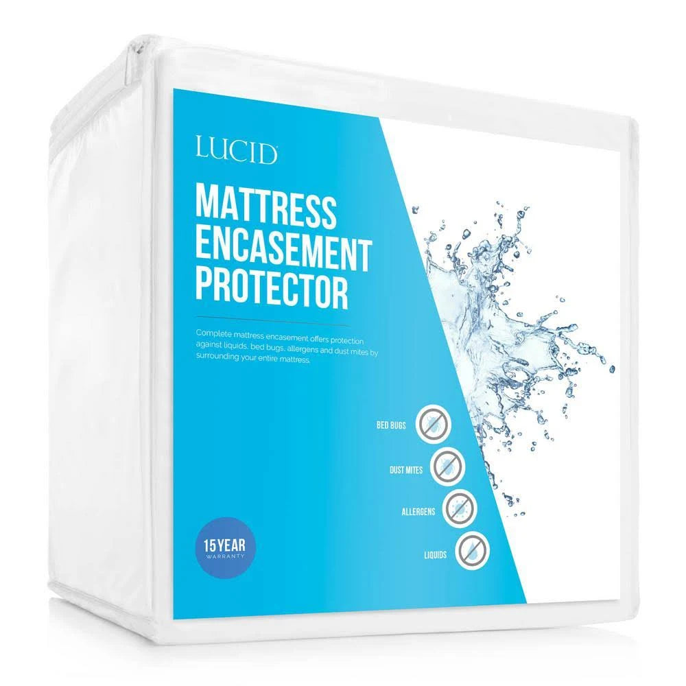 Queen Cotton Blend Waterproof Mattress Protector N14325