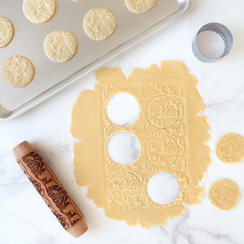 Embossed Rolling Pin V483