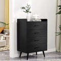 White 4 Drawer Wood Dresser L51312