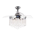 Chrome 42-in Indoor Ceiling Fan 3-Blade K44035