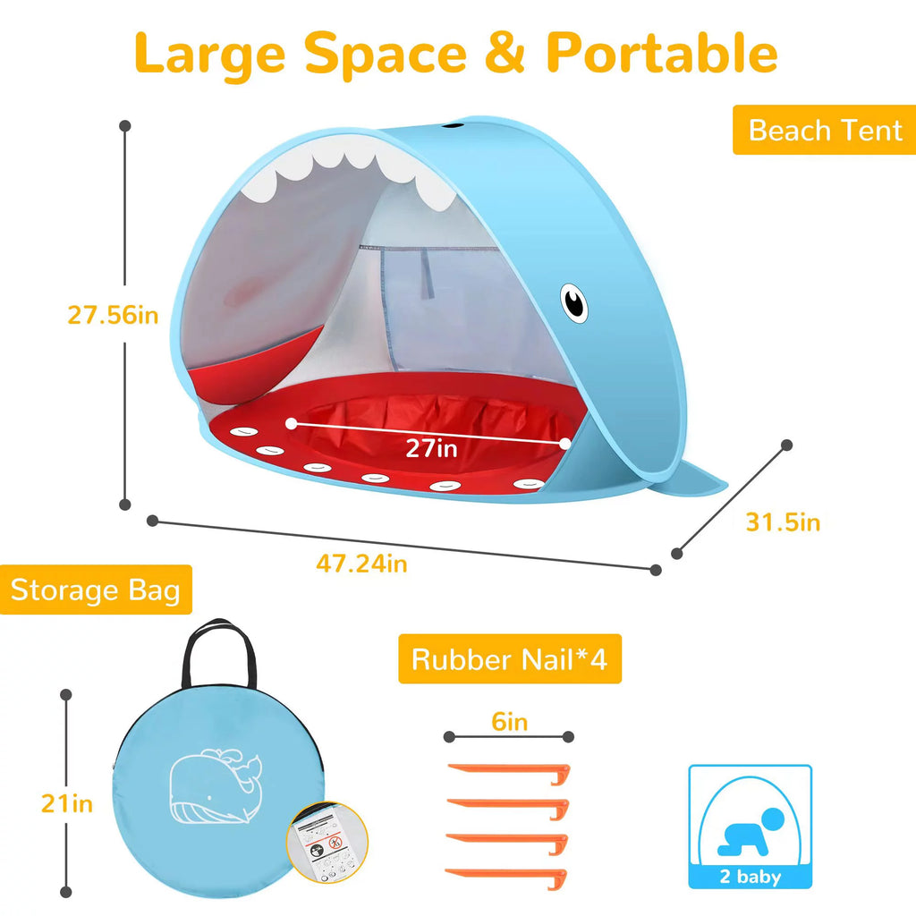Pop up Beach Tent with UPF 50+ UV Protection N66735