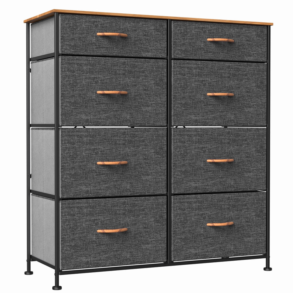 Dark Gray 8 Drawer Storage Dresser W67854